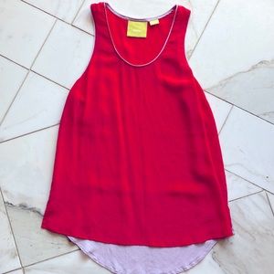 Maeve Color Block Silk Tank